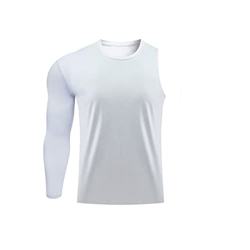 Herren Athletic Single Sleeve One Arm 1/2 Kompressionsshirt Sport Tight Base Layer Workout Unterwäsche Active, weiß-rechts-lang, L Herren Athletic Single Sleeve One Arm 1/2 Kompressionsshirt Sport Tight Base Layer Workout Unterwäsche Active, weiß-rechts-lang, L von Jonscart