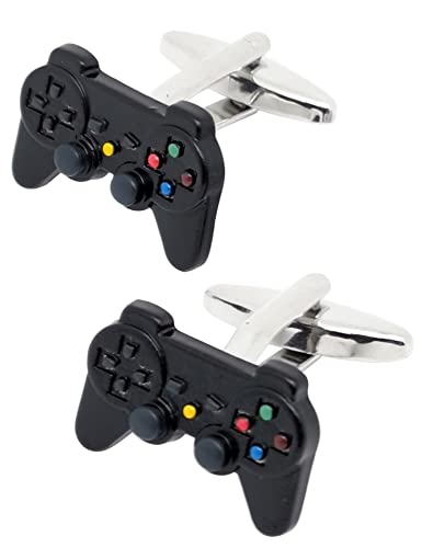 Jonwo Videospiel Kontrolleur Manschettenknöpfe Herren In Geschenkbox Klassisch Cufflinks Männer Manschettenknöpfe Hochzeit Hemd Party Geburtstag Jubiläum Kleid von Jonwo