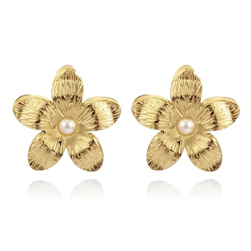 Joo&Rind Ohrringe Gold, Kleine Schmetterling Ohrringe Ohrstecker Gold, 18k Vergoldet Edelstahl Ohrringe Damen, Hypoallergener Schmuck für Damen, Geschenke für Frauen von Joo&Rind