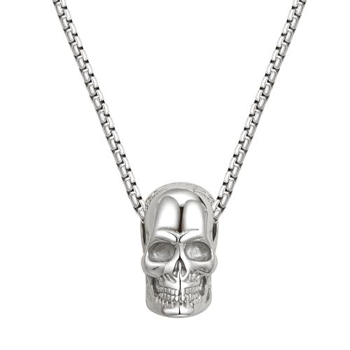 Joo&Rind Halskette Damen mit Totenkopf Anhänger, 18k Goldkeet Damen, Punk Gothic Choker Kette Damen, Hip Hop Halloween Schmuck Geschenke für Frauen von Joo&Rind