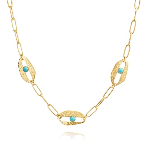 Joo&Rind YeGieonr Halskette Dame Gold, Edelstahl Initialen Buchstaben Anhänger Kette,18K Vergoldet A-Z Buchstabenkette, Personalisierte Geburtstagsgeschenke für Frauen und Mädchen von Joo&Rind