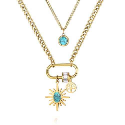 Joo&Rind YeGieonr Halskette Dame Gold, Edelstahl Initialen Buchstaben Anhänger Kette,18K Vergoldet A-Z Buchstabenkette, Personalisierte Geburtstagsgeschenke für Frauen und Mädchen von Joo&Rind