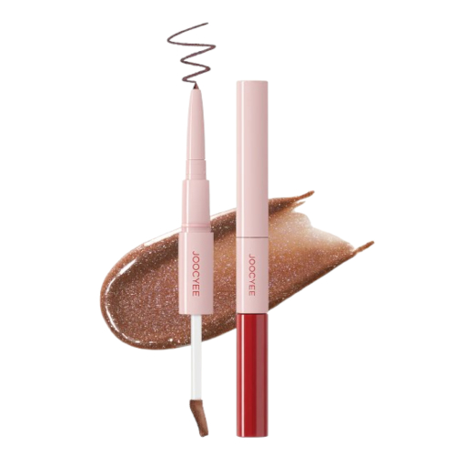 Joocyee - Plump & Glossy Dual Lip Combo - 2.3g+0.13g - 02 Coffee Sugar von Joocyee