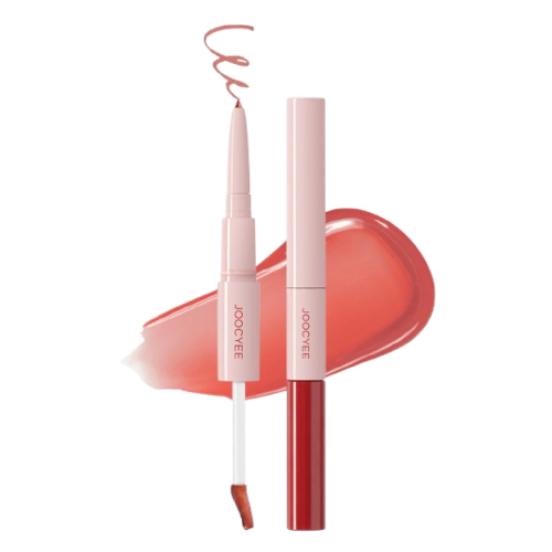 Joocyee - Plump & Glossy Dual Lip Combo - 2.3g+0.13g - 03 Muted Peach von Joocyee