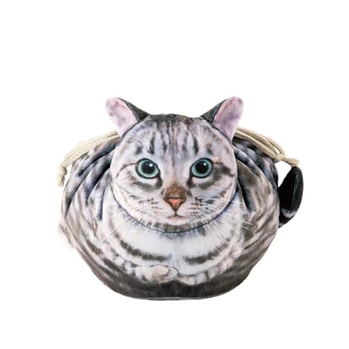 Jooehyer Kosmetiktasche in Katzenform, Multifunktionale Kosmetiktasche, Staubdicht, Gro?e Kapazit?t, Make-Up-Koffer f¨¹r Damen, Make-Up-Tasche f¨¹r M?dchen, B von Jooehyer