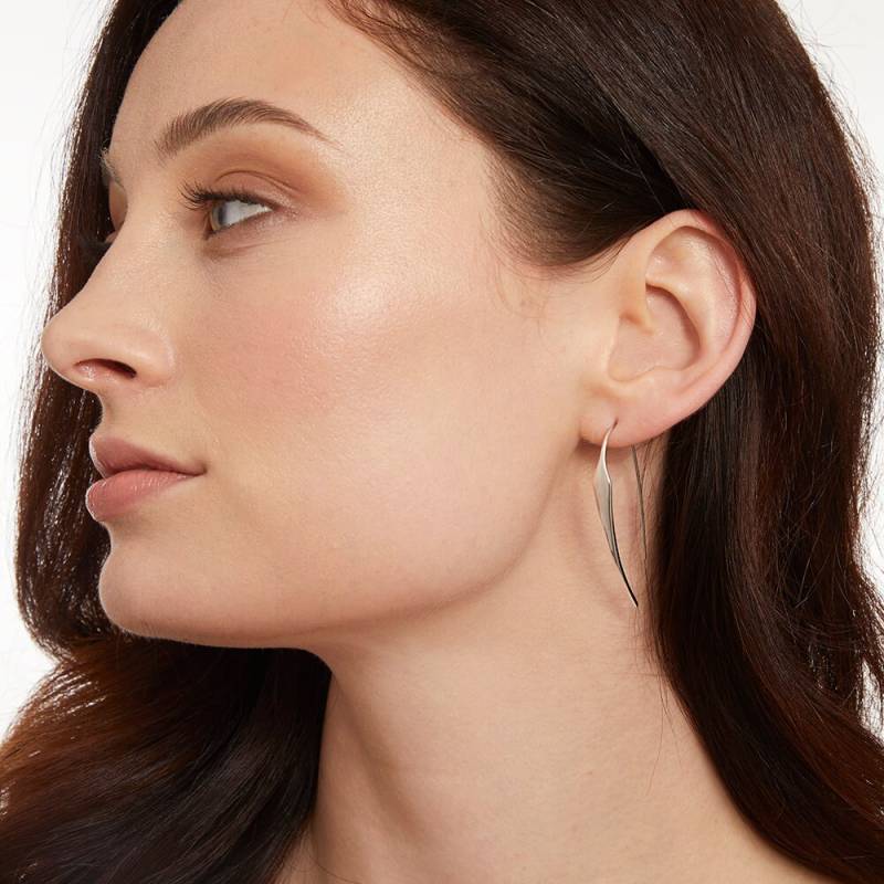 sterling Silber Ohrringe Mit Diamant Spitze Durchziehen von JoolsByJennyBrownCo