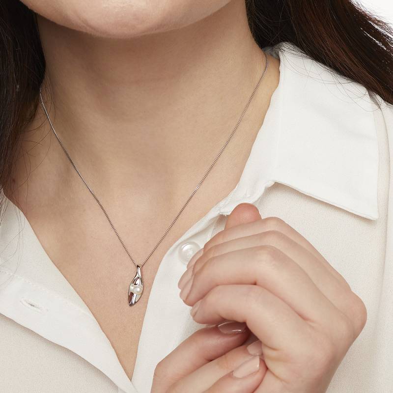 sterling Silber Marquise Perlenkette Verstellbare Kette von JoolsByJennyBrownCo