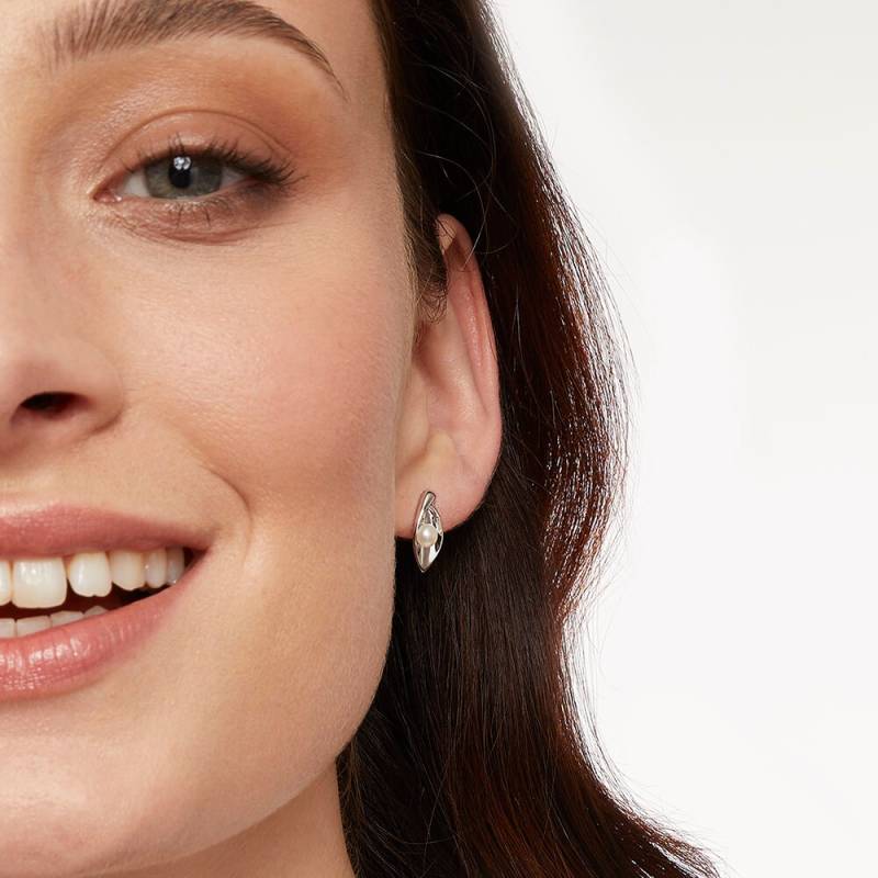 sterling Silber Marquise Ohrringe Süßwasserperle von JoolsByJennyBrownCo