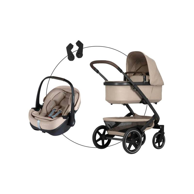 Joolz geo³ Kombikinderwagen Trio-Set inkl. Babyschale Pebble 360 Pro 2 beige von Joolz