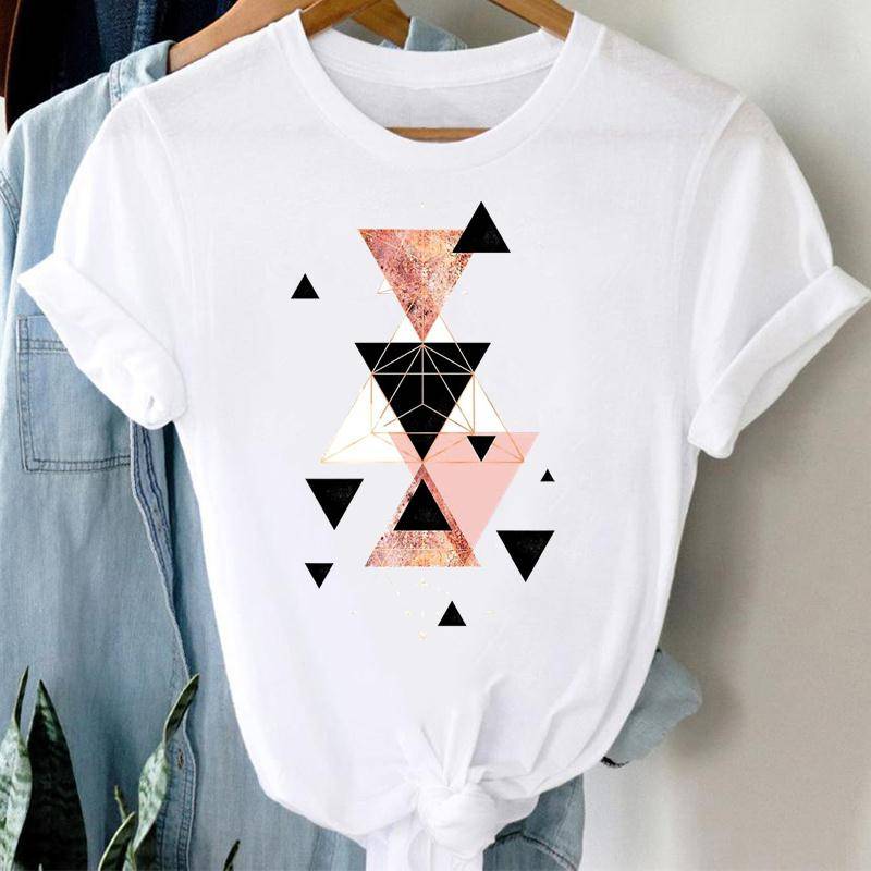 (Asiatische Größe) Aquarell Feder Vintage Vogel Frauen Print Kurzarm T-shirt Top Mode T-shirt Kleidung Casual Sommer Dame Weibliche Grafik T-shirt XXXXL von Joom DACH