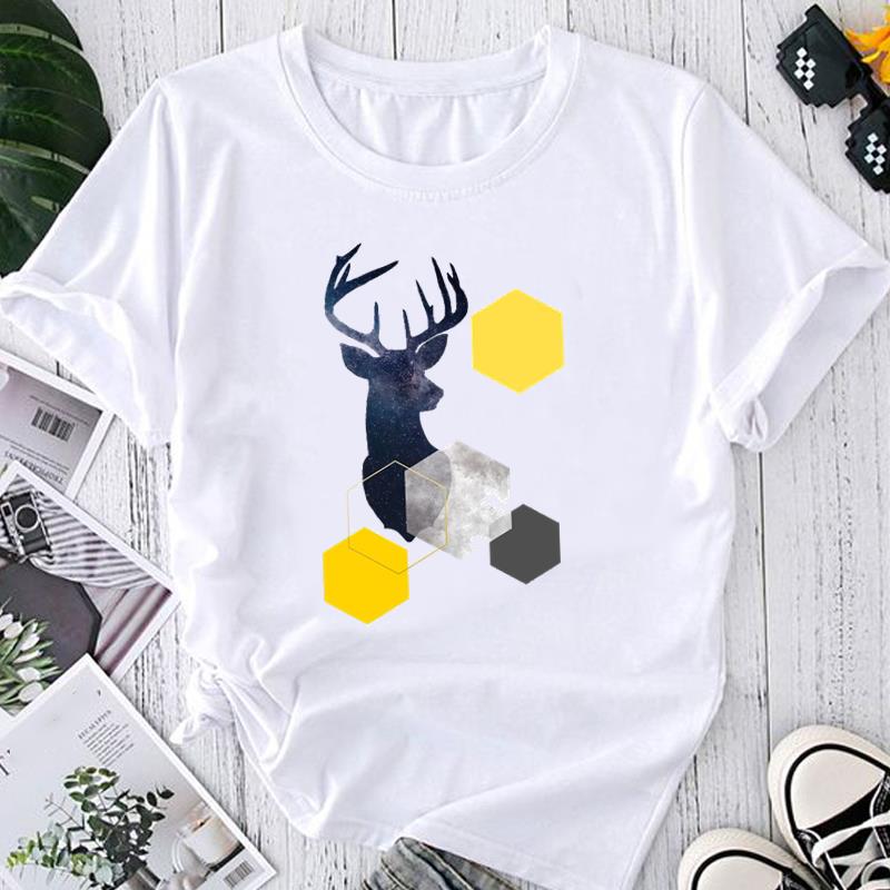(Asiatische Größe) Drucken Floral Abstrakte Geometrische Grafik T Damen frauen Sommer Top Weibliche T Kleidung Lässige Mode Kurzarm T-shirt 5XL von Joom DACH