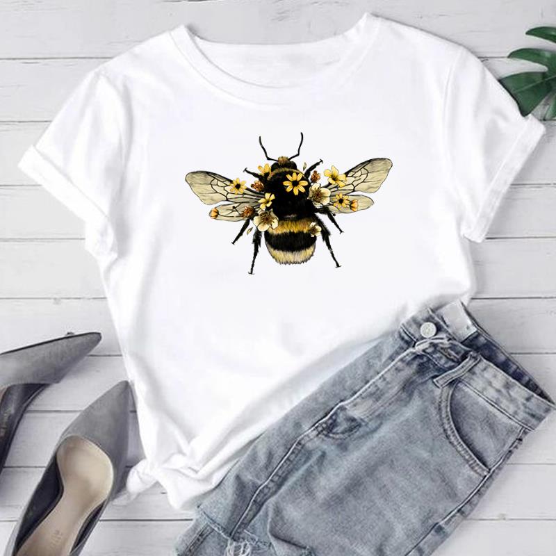 (Asiatische Größe) Frauen Mode T Shirt Leopard Stern Trend Nette Süße 90er Jahre Frau Weibliche T Kleidung Kurzarm Print T Top grafische T-shirts 4XL von Joom DACH