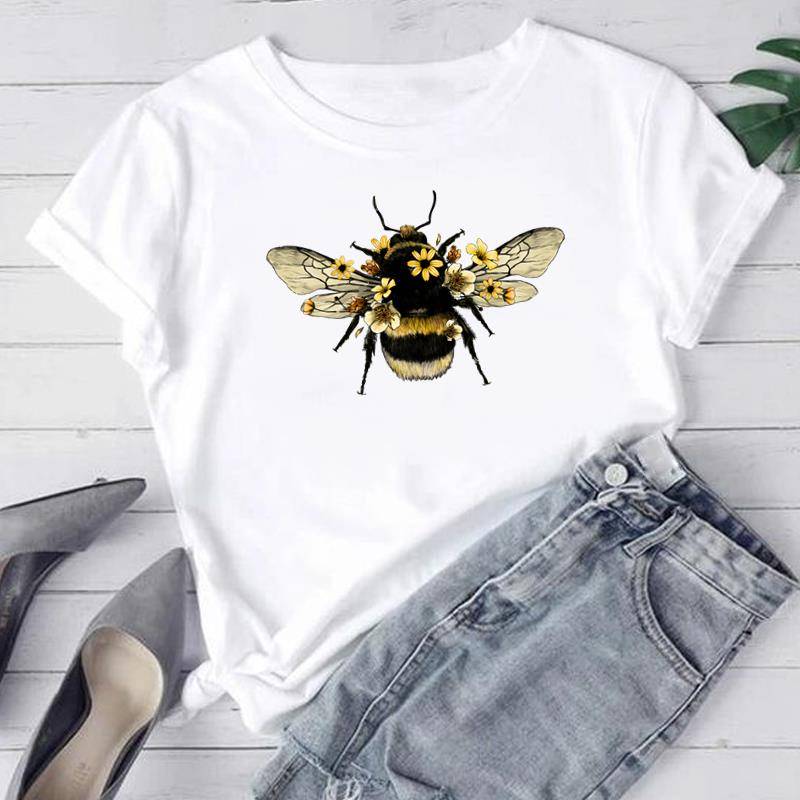 (Asiatische Größe) Frauen Mode T Shirt Leopard Stern Trend Nette Süße 90er Jahre Frau Weibliche T Kleidung Kurzarm Print T Top grafische T-shirts 4XL von Joom DACH