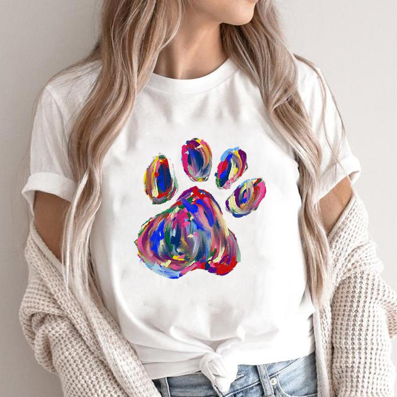 (Asiatische Größe) Grafik-T-Shirt für Damen, Katze, Bücher, Liebe, süß, Trend, modisch, lässig, bedruckt, kurzärmelig, Sommer-Top, Damen, weiblich, T-Shirt, Kleidung, T-Shirt L von Joom DACH