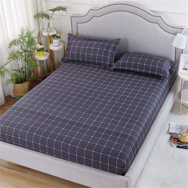 (Ohne Kissenbezug)Spannbetttuch-Matratzenbezug mit rundum elastischem Gummiband, rutschfestes, staubdichtes Bettlaken 120x200cm von Joom DACH