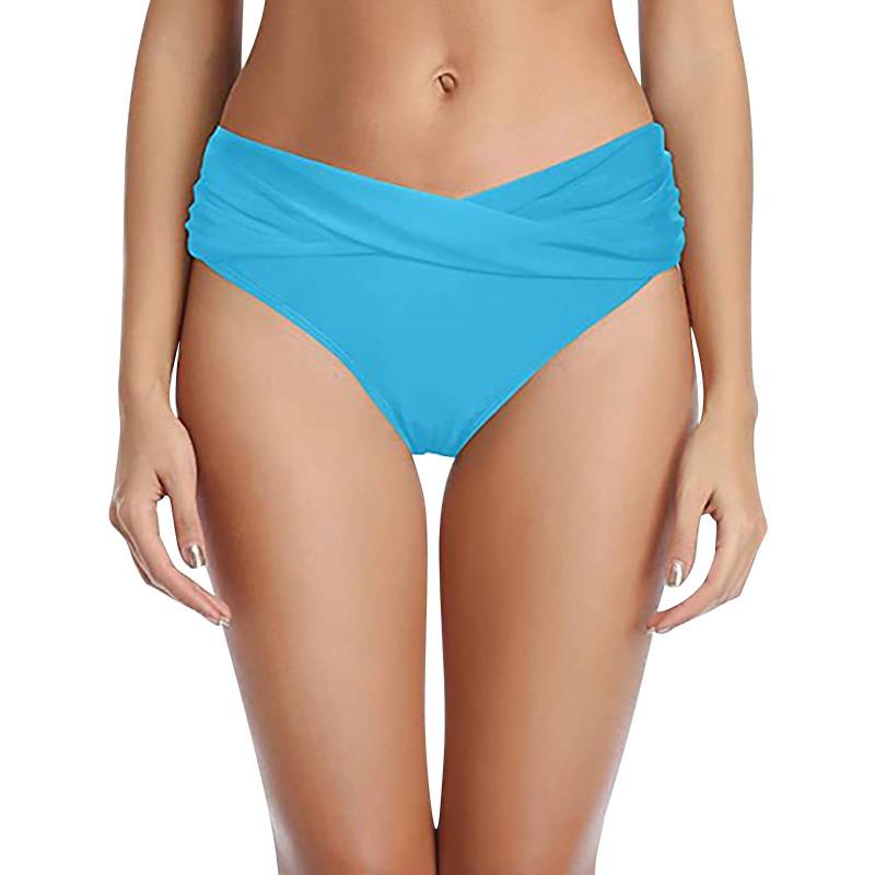 (Qunide) Damen-Bikinihose mit niedriger Taille, gerüscht, Badeanzug, Slip, Hose XL von Joom DACH