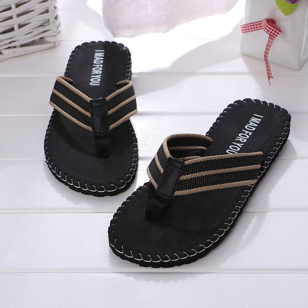 (Tastatur)Herren Sommerschuhe Sandalen Herren Slipper Indoor oder Outdoor Flip Flops 42 schwarz von Joom DACH