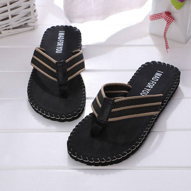 (Tastatur)Herren Sommerschuhe Sandalen Herren Slipper Indoor oder Outdoor Flip Flops 43 schwarz von Joom DACH