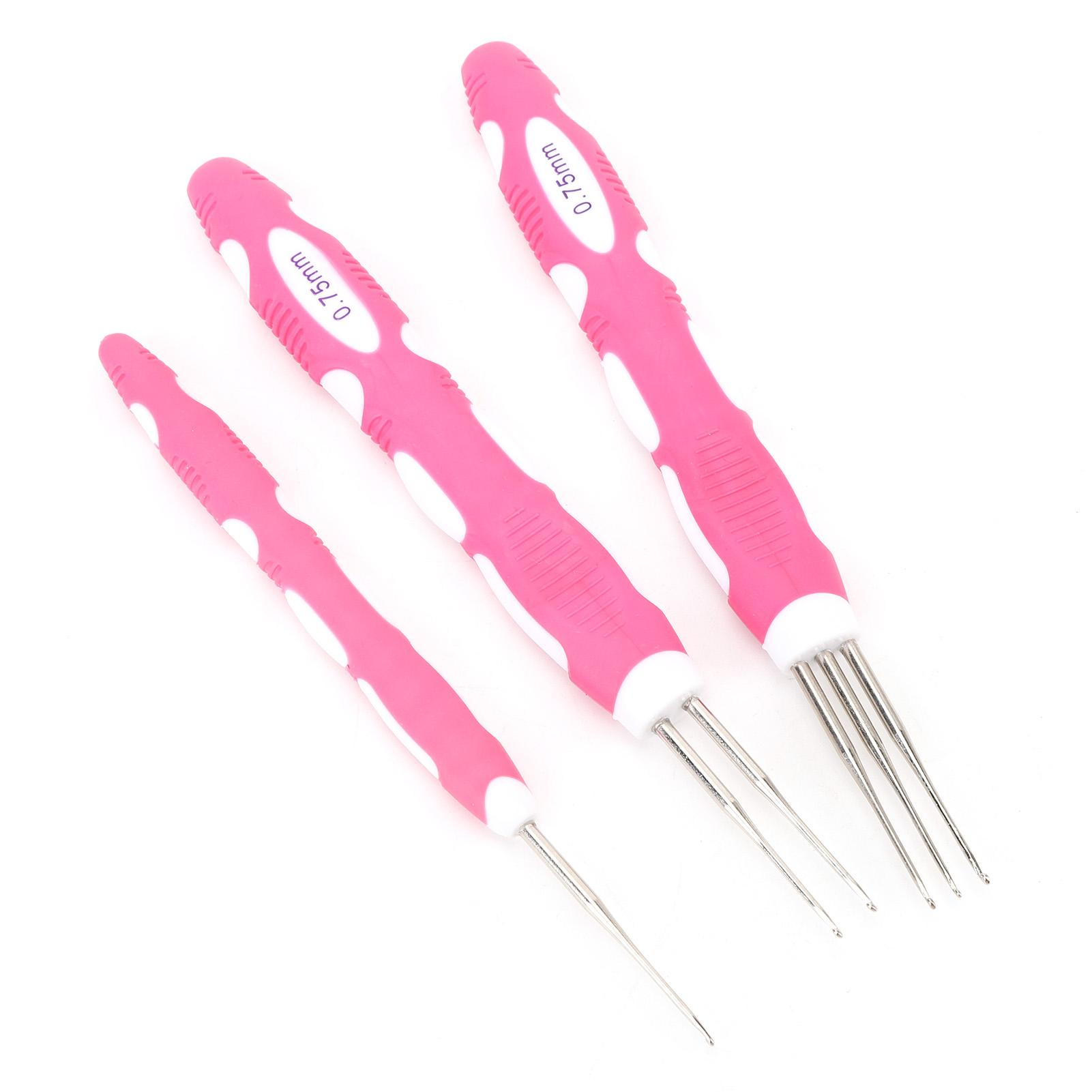 0,75 mm Dreadlock Häkelnadel mit Verriegelungswerkzeug Ergonomischer Griff Flechtarbeit Dreadlocks von Joom DACH