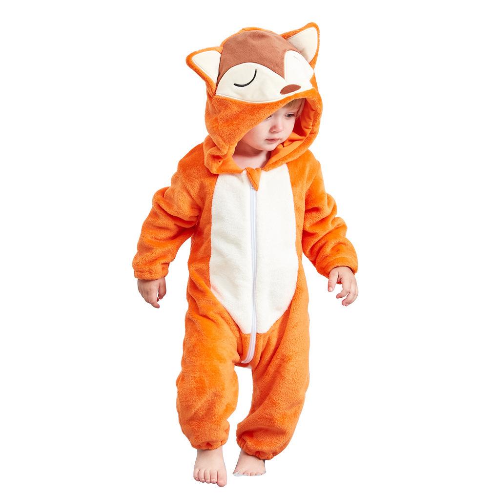 0-3 Jahre alt Baby Tiere Cosplay Kigurumis Kinder Onesie Anime Cartoon niedlichen Schlafanzug Kleinkind Overall 90cm von Joom DACH