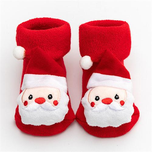 0-3T Winter Dicke Säuglingssocken für Mädchen Jungen Kinder Weihnachten Neujahr Socken Anti Slip Baumwolle kurze Socken für Neugeborene M von Joom DACH