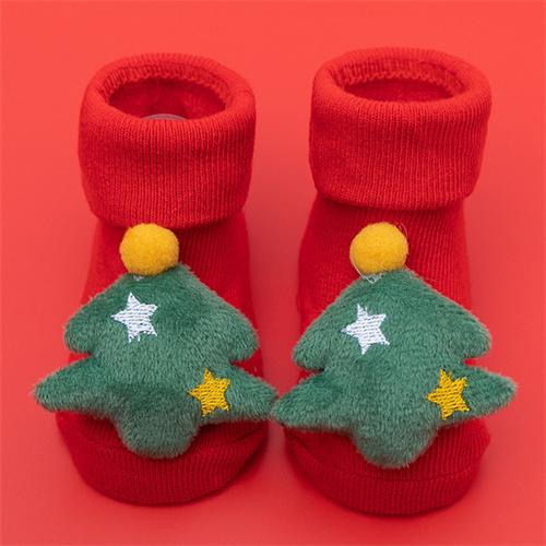 0-3T Winter Dicke Säuglingssocken für Mädchen Jungen Kinder Weihnachten Neujahr Socken Anti Slip Baumwolle kurze Socken für Neugeborene M von Joom DACH