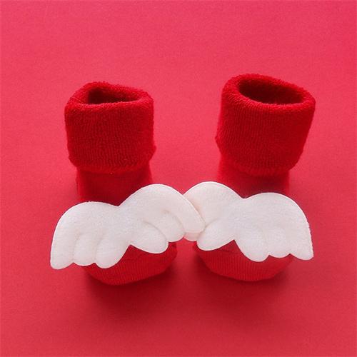 0-3T Winter Dicke Säuglingssocken für Mädchen Jungen Kinder Weihnachten Neujahr Socken Anti Slip Baumwolle kurze Socken für Neugeborene M von Joom DACH