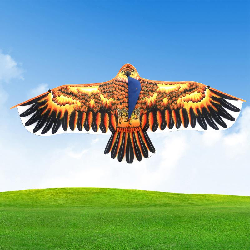 1,1 m Adlerdrachen mit 30 m Drachenschnur, großer Adler, Vogeldrachen, Geschenk für Kinder, Familienausflüge, Garten, Outdoor-Sportspiel, Spielzeug gelb von Joom DACH