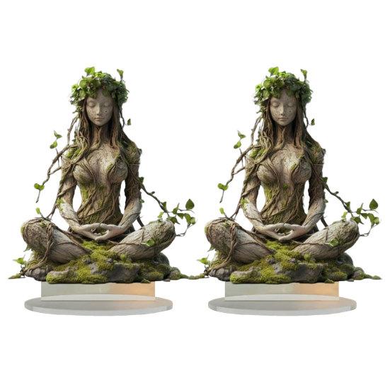 1/2/3 Stück Böhmische Göttin Statue Acryl Dekoration 2D Boho Göttin Statue Tischschild Heim Büro Wohnzimmer Desktop Dekor 2pcs von Joom DACH