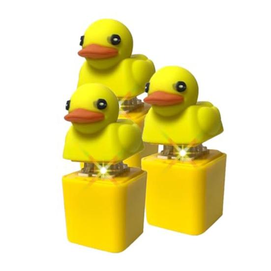 1/2/3 Stück Quakende Ente Tastatur Zappeln Schlüsselanhänger mit Ton Licht Stressabbau Kinder Erwachsene Quietschende elektrische gelbe Ente Tastenkappe Klickendes sensorisches Spielzeug 3pcs von Joom DACH