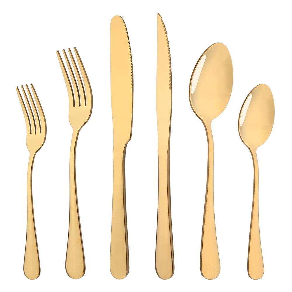 1/2/4/6Set Gold Geschirr Set Edelstahl Steak Messer Gabel Löffel Westlichen Besteck Besteck set Küche Besteck Dessert Geschirr Set 1 Set silber 1/2/4/6Set Gold Geschirr Set Edelstahl Steak Messer Gabel Löffel Westlichen Besteck Besteck set Küche Besteck Dessert Geschirr Set 1 Set silber von Joom DACH