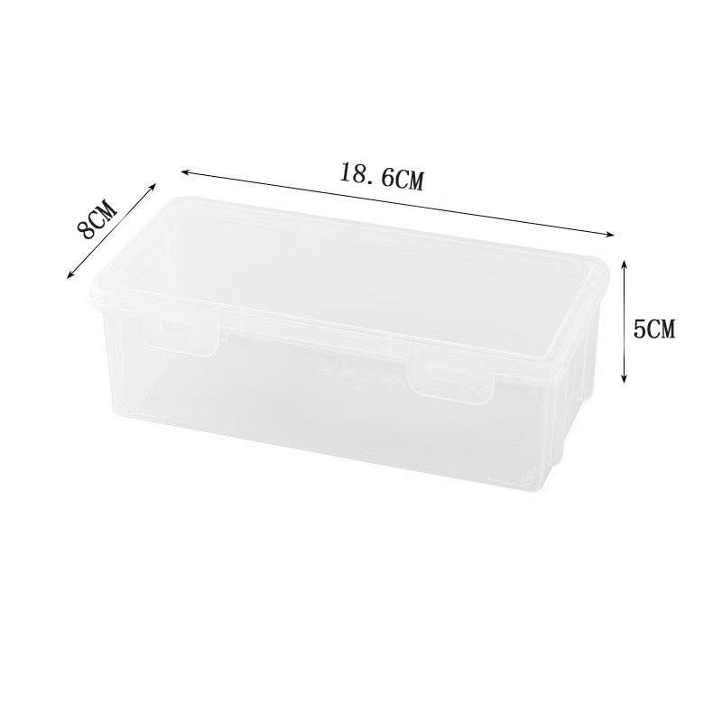 1/2/4 Stück Kunststoff Klare Aufbewahrungsbox, Schreibtisch Stift Bleistift Marker Box, Klapp-Organizer mit Scharnierdeckel, Schulsachen, Büro Aufbewahrungsbox 1PC transparent von Joom DACH
