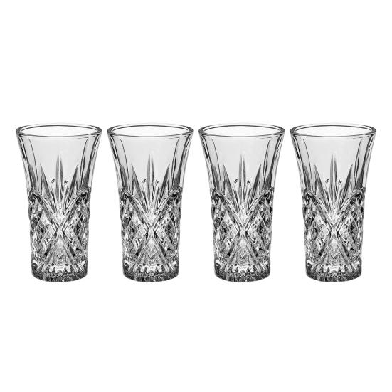 1/2/4 Stück Schnapsgläser, 60 ml, Tequila-Gläser, schwerer Boden, Likörgläser für Whisky, Wodka, Liköre 4pcs von Joom DACH