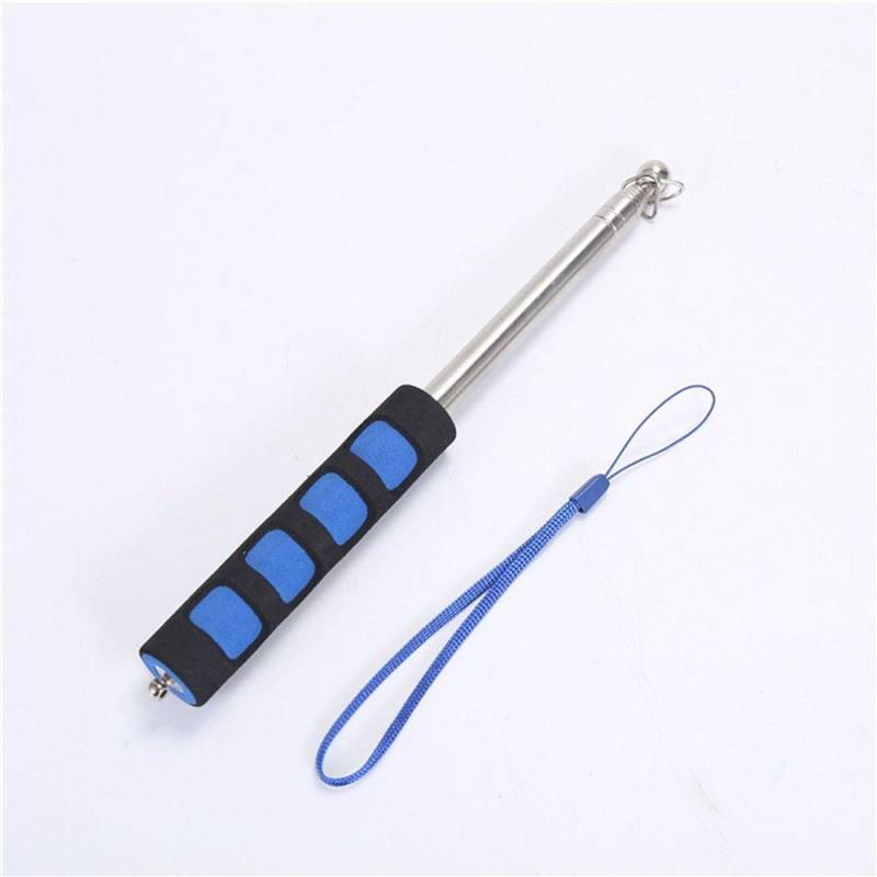 1,2 m Teleskop-Fahnenmast aus Edelstahl, verstellbarer flexibler Griff mit ergonomischem Griff, leichter tragbarer Lehrer-Zeigestock für Klassenzimmer, Führungen 1Pc blau von Joom DACH