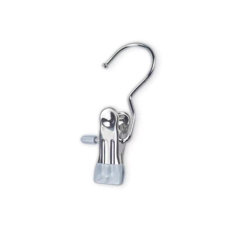 1/3/5/10 Stück Wäscheklammern aus Edelstahl mit Haken, Wäsche-Organizer, tragbarer Hängeclip, Kleiderbügel, effizientes Kleidermanagement 5PCS grau von Joom DACH