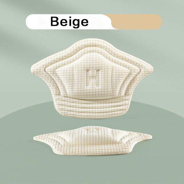 1/3/5 Paar Einlegesohlen für Schuhe Patch Fersenpolster für Sportschuhe Einstellbare Größe Fußpolster Einlegesohle Fersenschutz Rückenaufkleber Schuhpolster 5mm-1Pairs beige von Joom DACH