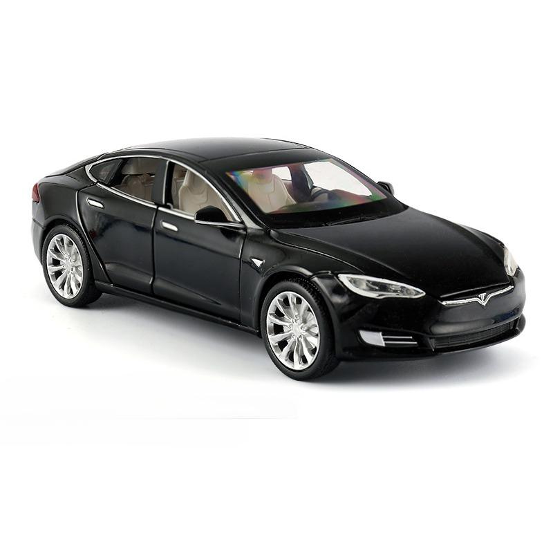 1/32 Tesla Model S Legierung Automodell Druckguss & Spielzeugfahrzeuge Spielzeugautos Kostenloser Versand Kinderspielzeug für Kinder Geschenke Jungen Spielzeug schwarz von Joom DACH