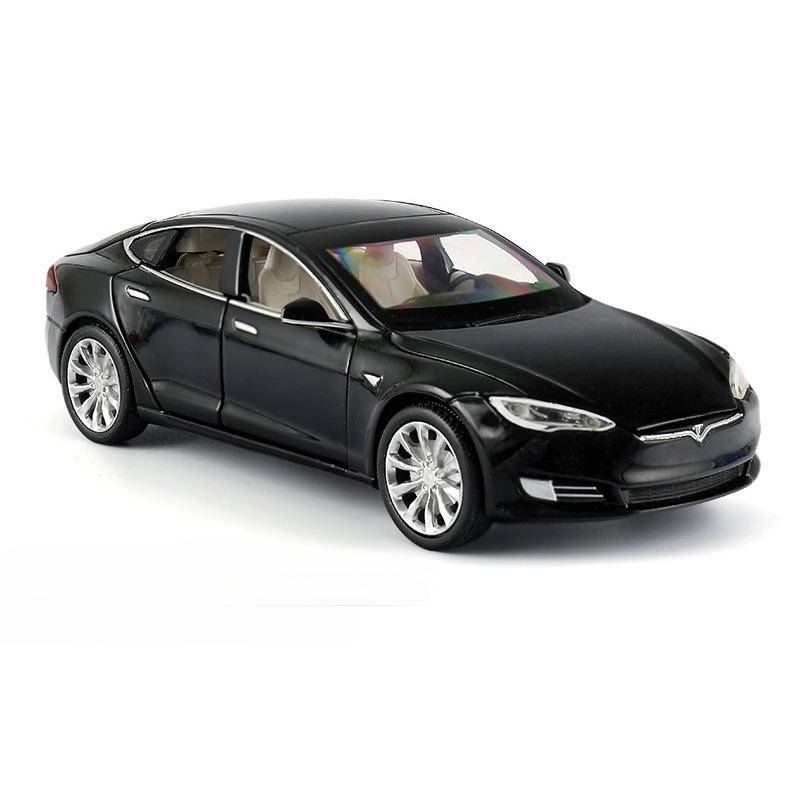 1/32 Tesla Model S Legierung Automodell Druckguss & Spielzeugfahrzeuge Spielzeugautos Kostenloser Versand Kinderspielzeug für Kinder Geschenke Jungen Spielzeug schwarz von Joom DACH