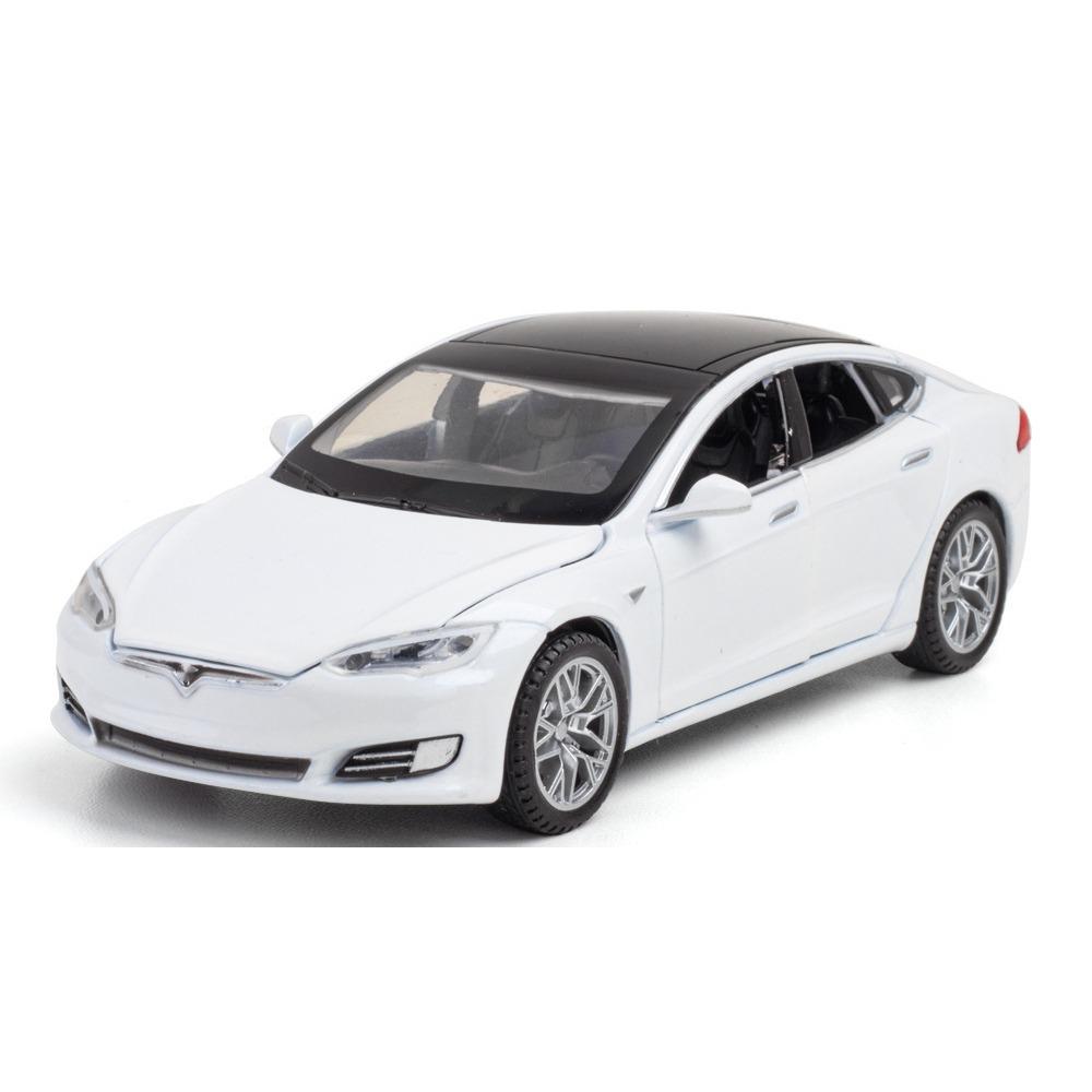 1/32 Tesla Model S Legierung Automodell Druckguss & Spielzeugfahrzeuge Spielzeugautos Kostenloser Versand Kinderspielzeug für Kinder Geschenke Jungen Spielzeug weiß von Joom DACH