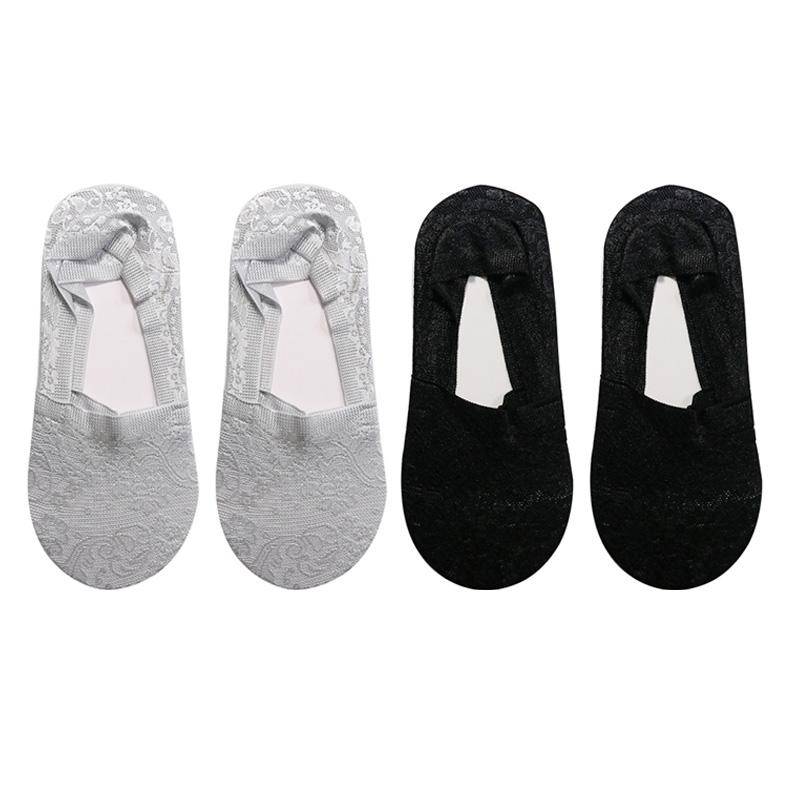 1/4 Paar Mode Frauen Mädchen Sommer Socken Stil Spitze Blume Kurze Socke Rutschfeste Unsichtbare Knöchel von Joom DACH