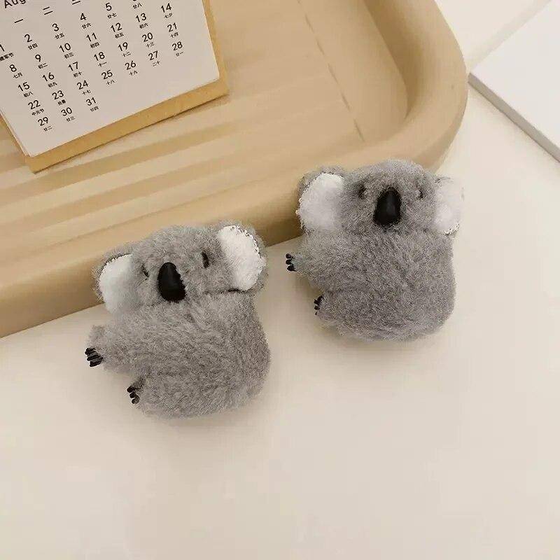 1/4 Stück Plüsch Koalabär Haarschmuck Haarspangen Haarnadeln Tierhaargreifer Clip für Mädchen Kopfbedeckung Koala Haarspangen Zubehör grey 2pcs von Joom DACH