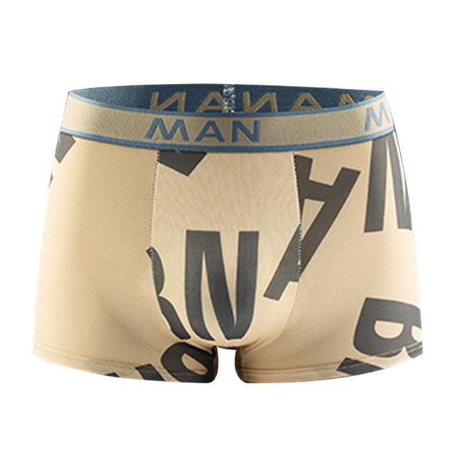 1/4PCS Männer Höschen Nahtlose Brief Gedruckt Unterhose Atmungs Mann Unterwäsche Boxer Mode Boxer Plus Größe Männlich Calzoncillo hombre 4XL von Joom DACH
