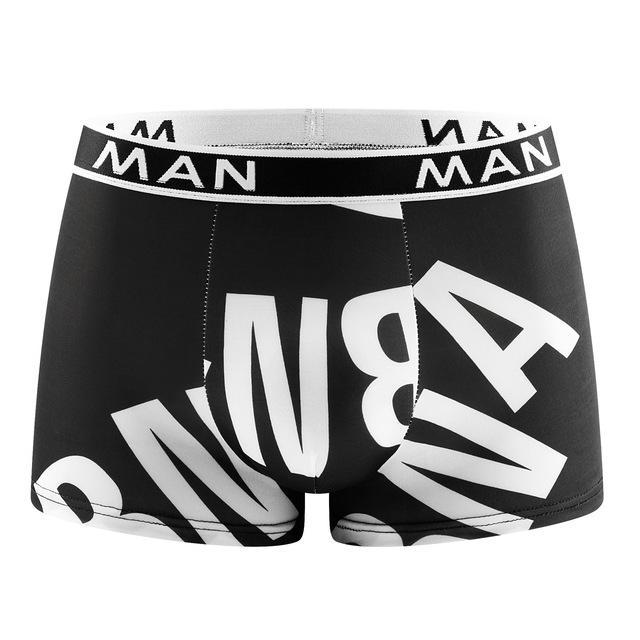 1/4PCS Männer Höschen Nahtlose Brief Gedruckt Unterhose Atmungs Mann Unterwäsche Boxer Mode Boxer Plus Größe Männlich Calzoncillo hombre L von Joom DACH