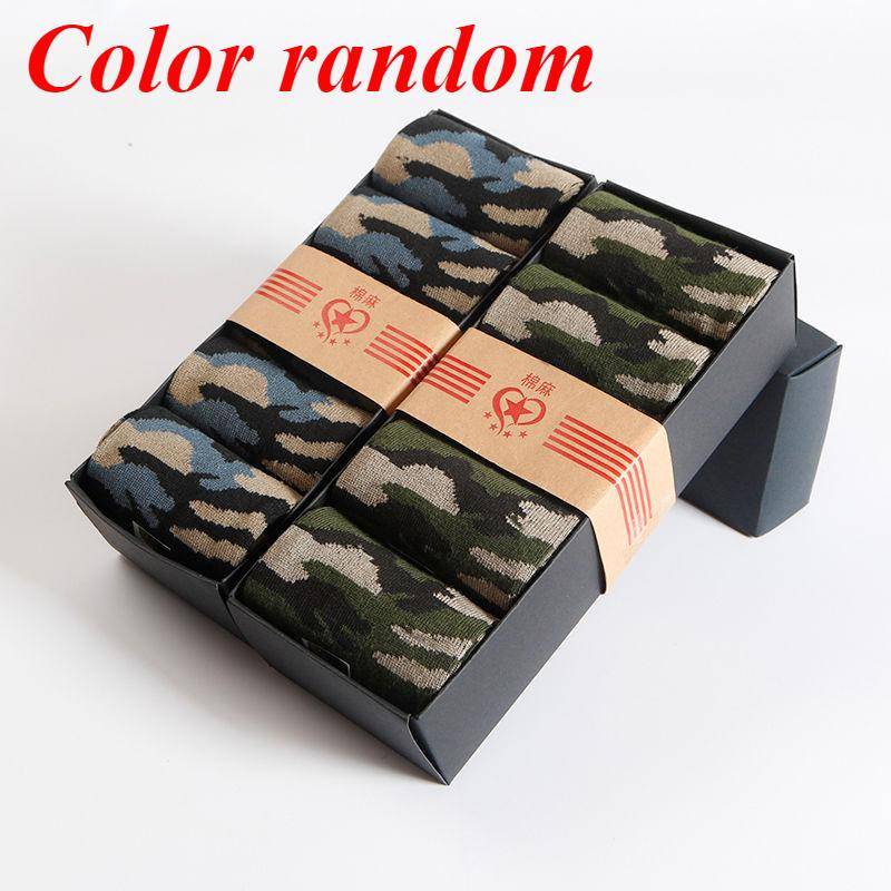 1/5/10 Paar Herren-Socken, hochwertige mittellange Socken, Camouflage, Armeegrün, bequeme Sportsocken 10 pairs bunt von Joom DACH
