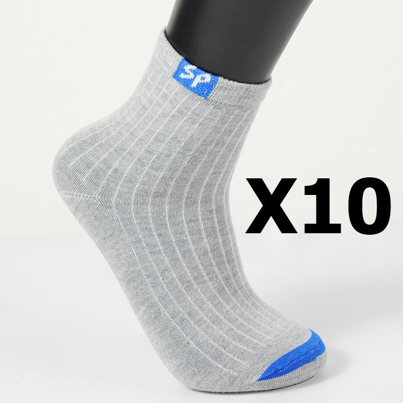 1/5/10 Paar Plus Hochwertige Herren-Sportsocken Freizeitsocken Home-Socken Atmungsaktive und bequeme Baumwollsocken 10 pairs grau von Joom DACH
