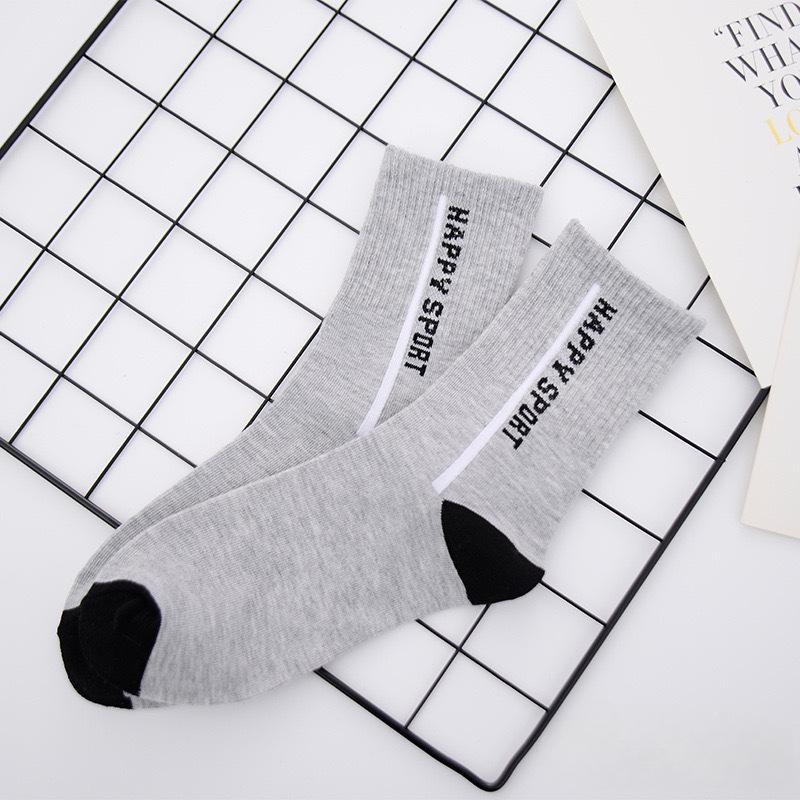 1/5 Paar Herren Mid-Tube Socken Vier Jahreszeiten Sportsocken Mann Schweißabsorbierend Atmungsaktiv Trendige Socken Herren Lässige Sportsocken 1 pair grau von Joom DACH
