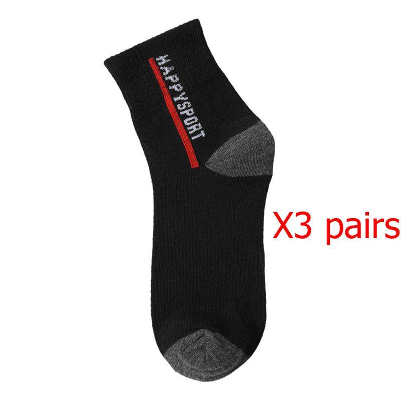 1/5 Paar Herren Mid-Tube Socken Vier Jahreszeiten Sportsocken Mann Schweißabsorbierend Atmungsaktiv Trendige Socken Herren Lässige Sportsocken 3 pairs schwarz von Joom DACH