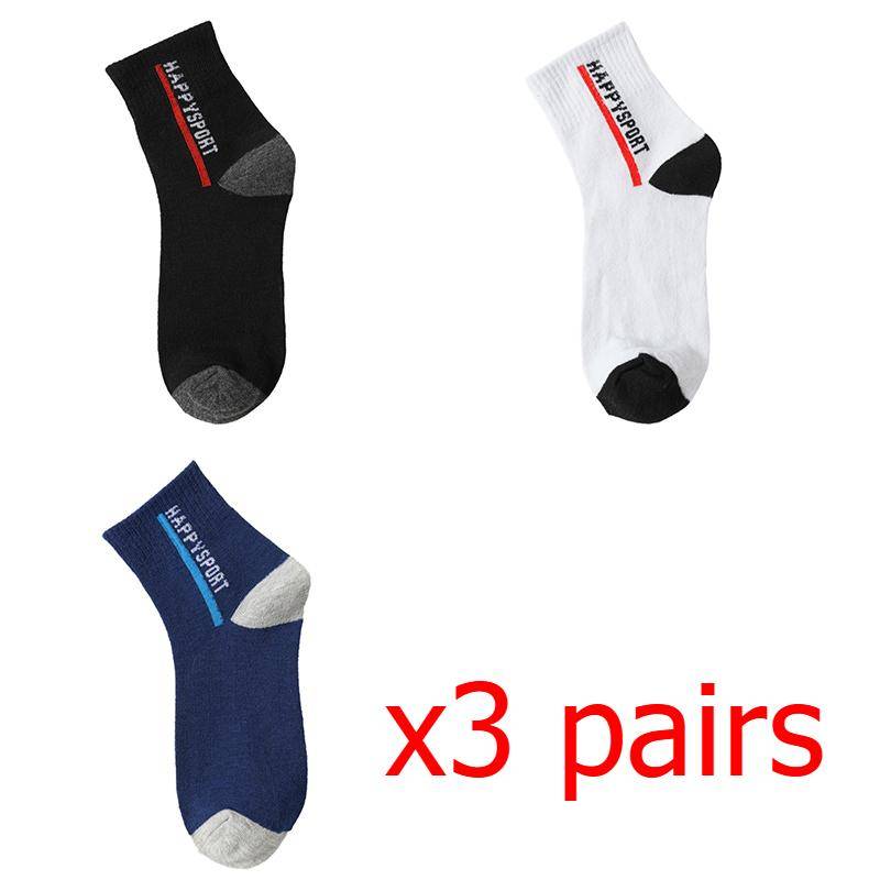1/5 Paar Herren Mid-Tube Socken Vier Jahreszeiten Sportsocken Mann Schweißabsorbierend Atmungsaktiv Trendige Socken Herren Lässige Sportsocken 3 pairs von Joom DACH