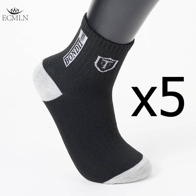 1/5 Paar Herren Sportsocken Herren Casual Daily Mid-Tube Socken Schweißableitende Bequeme Mid-Tube Sportsocken 5 pairs von Joom DACH