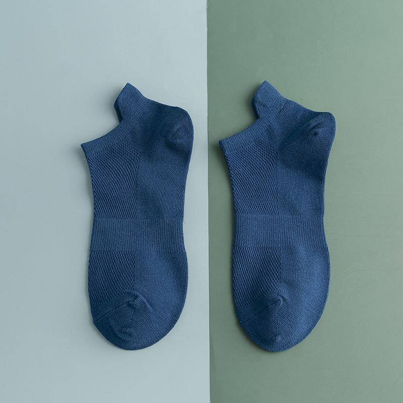 1/5 Pairs männer Mesh Non-Slip Baumwolle Socken Einfarbig Casual Sport Kurze Socke Männlich Atmungs Frühjahr Sommer herbst Ankle Socken One Size von Joom DACH